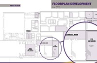 Floorplan development of CTE area