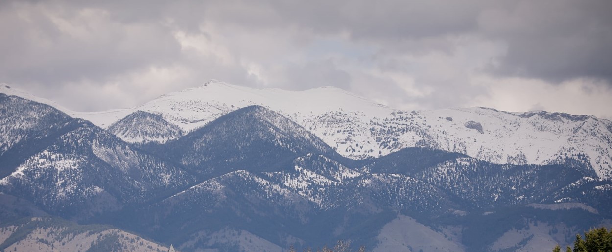 Snow covered Elkhorn Mountains